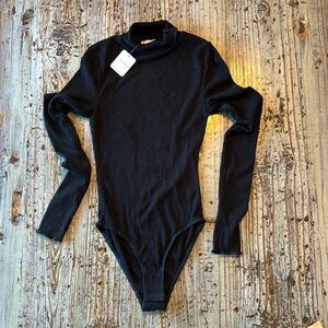 Free People Black Bodysuit NWT